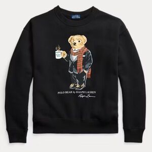 Ralph Lauren Cocoa Polo Bear Sweatshirt, Size S